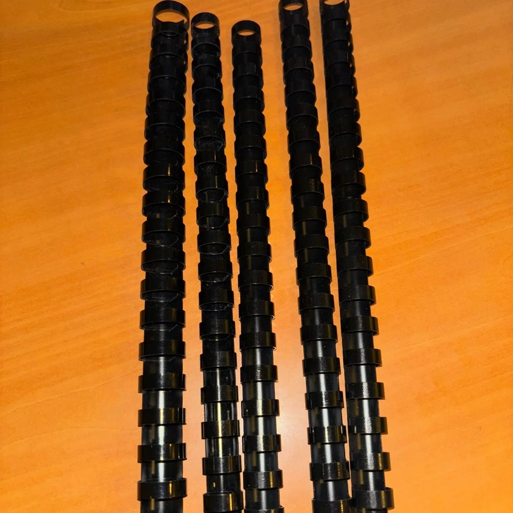 Black Plastic Binding Combs